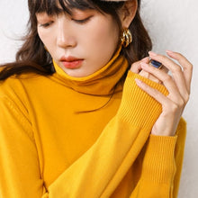 Load image into Gallery viewer, Autumn Winter Sweater Turtleneck Slim Fit Basic Pullovers 2022 Fashion Korean Knit Tops Bottoming Womens Sweater Stretch Jumpers