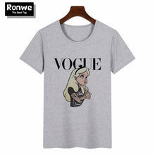 Load image into Gallery viewer, Women 2019 Summer Graphic Tee Shirt Femme Funny Princess Vogue Harajuku T Shirt Korean Tops Kawaii Streetwear Camiseta Mujer