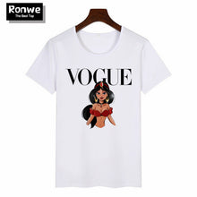 Load image into Gallery viewer, Women 2019 Summer Graphic Tee Shirt Femme Funny Princess Vogue Harajuku T Shirt Korean Tops Kawaii Streetwear Camiseta Mujer