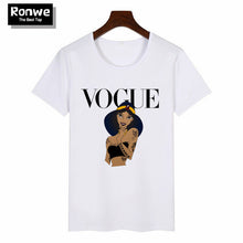 Load image into Gallery viewer, Women 2019 Summer Graphic Tee Shirt Femme Funny Princess Vogue Harajuku T Shirt Korean Tops Kawaii Streetwear Camiseta Mujer