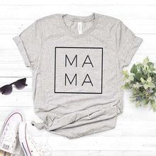 Load image into Gallery viewer, Mama Square Women tshirt Cotton Casual Funny t shirt Gift For Lady Yong Girl Top Tee 6 Color Drop Ship S-807