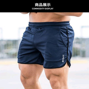 New Men Fitness Bodybuilding Shorts Man Summer  Workout Male Breathable Mesh Quick Dry Sportswear Jogger Beach Short Pants