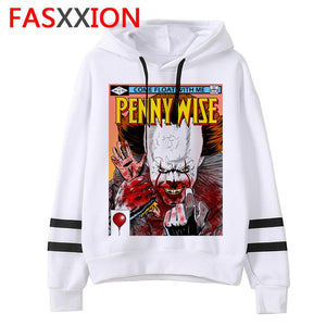 pennywise Hoodies Loser Lover man/women Unisex It Movie Sweatshirt funny Oversized streetwear harajuku ulzzang Graphic male
