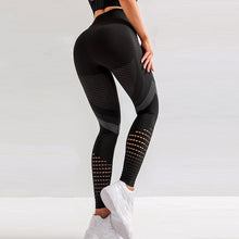 Load image into Gallery viewer, CHRLEISURE Women High Waist Push Up Leggings Hollow Fitness Leggins Workout Legging For Women Casual Jeggings 4Color