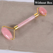 Load image into Gallery viewer, Rose Quartz Jade Rollers Face Roller Natural Crystal Skin Care Beauty Women Massager Tool Jade Facial Massager Lift Skin Tool
