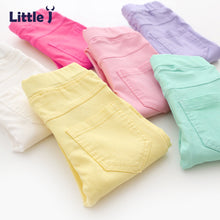 Load image into Gallery viewer, Little J Candy Color Girls Leggings Kids Cotton Pencil Slim Jeggings Children Skinny Trousers Girl Korea Style Pants Clothes