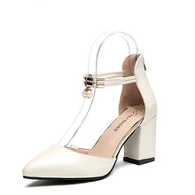 Load image into Gallery viewer, HOT Dress Shoes High Heels Boat Shoes Wedding Shoes tenis feminino  Summer Women Shoes Pointed Toe Pumps Side with Pearl 7.5CM