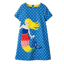 Load image into Gallery viewer, Jumping Meters Kids Dresses for Girls Clothes 2019 Summer Party Princess Dress Toddler Girl Dress Vestidos Children Clothing