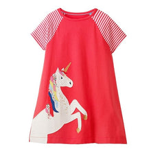 Load image into Gallery viewer, Jumping Meters Kids Dresses for Girls Clothes 2019 Summer Party Princess Dress Toddler Girl Dress Vestidos Children Clothing