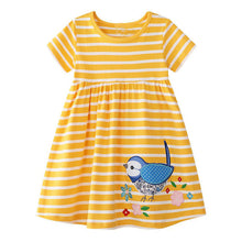Load image into Gallery viewer, Jumping Meters Kids Dresses for Girls Clothes 2019 Summer Party Princess Dress Toddler Girl Dress Vestidos Children Clothing