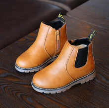 Load image into Gallery viewer, 2019 New Autumn Children Shoes PU Leather Waterproof Leather Boots Warm Kids Snow Boots Girls Boys Rubber Boots Fashion Sneakers