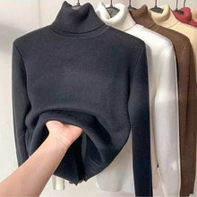 Load image into Gallery viewer, Women Turtleneck Sweater Autumn Winter Elegant Thick Warm Long Sleeve Knitted Pullover Female Basic Sweaters Casual Jumpers Tops