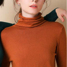 Load image into Gallery viewer, Autumn Winter Sweater Turtleneck Slim Fit Basic Pullovers 2022 Fashion Korean Knit Tops Bottoming Womens Sweater Stretch Jumpers
