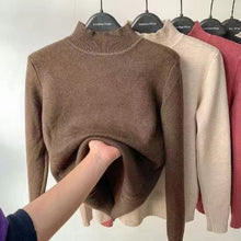 Load image into Gallery viewer, Women Turtleneck Sweater Autumn Winter Elegant Thick Warm Long Sleeve Knitted Pullover Female Basic Sweaters Casual Jumpers Tops