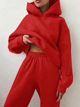 Load image into Gallery viewer, Winter Two Piece Sets Women Tracksuit Oversized Suit 2022 Autumn Trouser Suits Female Sweatshirt Solid Sports Hoodie Sportswear