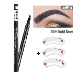 1Pcs Women Makeup Sketch Liquid Eyebrow Pencil  Waterproof Brown Eye Brow Tattoo Dye Tint Pen Liner Long Lasting Eyebrow