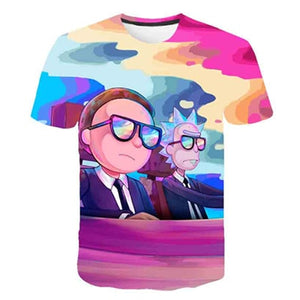 Rick and Morty By Jm2 Art 3D t shirt Men tshirt Summer Anime T-Shirt Short Sleeve Tees O-neck Tops Drop Ship