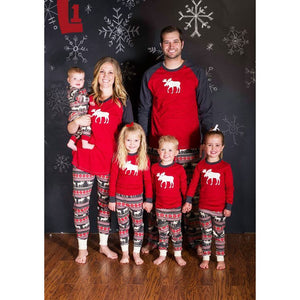 Family Christmas Pajamas Set Warm Adult Kids Girls Boy Mommy Sleepwear Nightwear Mother Daughter Clothes Matching Family Outfits