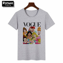 Load image into Gallery viewer, Women 2019 Summer Graphic Tee Shirt Femme Funny Princess Vogue Harajuku T Shirt Korean Tops Kawaii Streetwear Camiseta Mujer