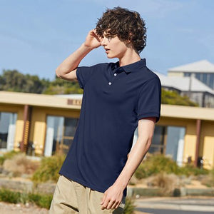 SEMIR turn down collar polo shirt men summer new half sleeve men short-sleeved trend Slim man business casual shirt