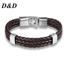 Load image into Gallery viewer, Straightly Han Edition Fashion Woven Leather Bracelet Simple Man Leather Bracelet Undertakes Accessories Wholesale