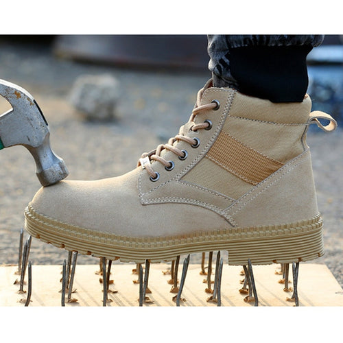 Fashion Men Desert Tactical Military Boots Mens Work Safty Shoes Army Boots winter Zapatos Lace-up Steel Toe Combat Ankle Boots