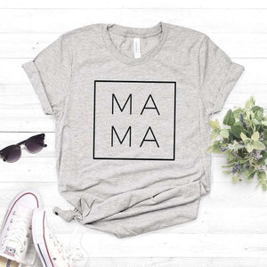 Mama Square Women tshirt Cotton Casual Funny t shirt Gift For Lady Yong Girl Top Tee 6 Color Drop Ship S-807