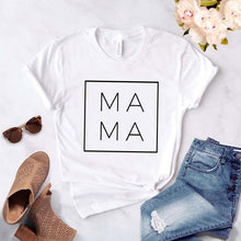 Load image into Gallery viewer, Mama Square Women tshirt Cotton Casual Funny t shirt Gift For Lady Yong Girl Top Tee 6 Color Drop Ship S-807