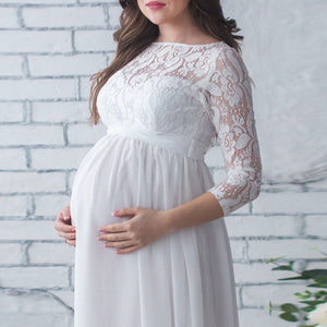 Goocheer Pregnant Mother Dress Maternity Photography Props Women Pregnancy Clothes Lace Dress For Pregnant Photo Shoot Clothing