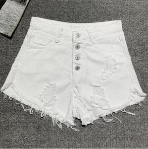 2017 new arrival casual summer hot sale denim women shorts high waists fur-lined leg-openings Plus size sexy short Jeans TJ1115