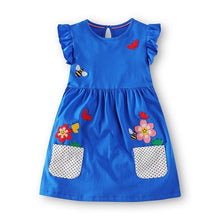 Load image into Gallery viewer, Jumping Meters Kids Dresses for Girls Clothes 2019 Summer Party Princess Dress Toddler Girl Dress Vestidos Children Clothing