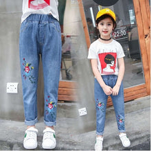 Load image into Gallery viewer, 2019 High Quality Jeans For Children Girls Skinny Jeans Kids Embroidered Clothing Casual Jeans Pencil Denim Pants For Spring