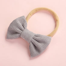 Load image into Gallery viewer, Baby Headband Bow Headbands For Girl Corduroy Head Band Thin Nylon Hairband Newborn Photography props Toddler Hair Accessories