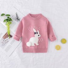 Load image into Gallery viewer, New Arrival girl Sweater Children Clothing rabbit Pattern Knitted Sweater Baby girls Pullover Sweater Knitwear 1-5T Kids