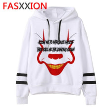 Load image into Gallery viewer, pennywise Hoodies Loser Lover man/women Unisex It Movie Sweatshirt funny Oversized streetwear harajuku ulzzang Graphic male