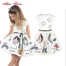 Load image into Gallery viewer, Girls Dress Kids Clothes summer Brand Baby with Sashes Robe Fille Character Princess Dress Children vestido Clothing