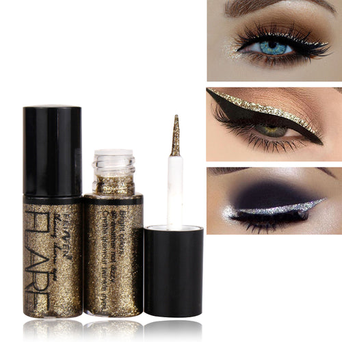 Professional Makeup Silver Rose Gold Color Liquid Glitter Eyeliner Shiny Eye Liners Women Eye Pigment Korean Cosmetic Waterproof