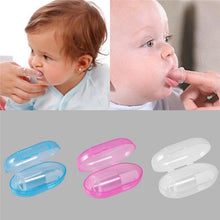 Load image into Gallery viewer, Cute Baby Finger Toothbrush With Box Children Teeth Clear Massage Soft Silicone Infant Rubber Cleaning Brush Massager  Infant