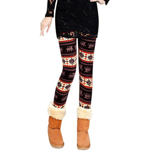 Women's Autumn Leggings 2019 hot sale Girl Winter pants Bottoms Snowflake Christmas Deer Print Leggings Women Clothing Jeggings