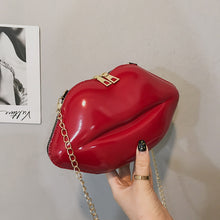 Load image into Gallery viewer, Lips Shape PVC Handbags Solid Zipper Shoulder Bag Crossbody Messenger Phone Coin Bag Evening Party Clutches Bolsas Feminina Saco