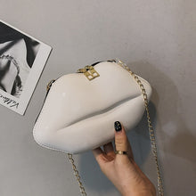 Load image into Gallery viewer, Lips Shape PVC Handbags Solid Zipper Shoulder Bag Crossbody Messenger Phone Coin Bag Evening Party Clutches Bolsas Feminina Saco