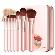 Load image into Gallery viewer, 7 Pcs Makeup Brush Eye Shadow Blush Eyebrow Portable Soft Beauty Tools for Women QS888