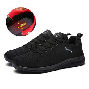UEXIA Shoes for Men Summer Mesh Men Sneakers Lace Up Low Top Hollow Footwear Breathable Sale Sport Trainers Zapatillas Hombre