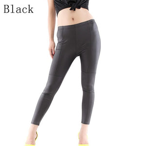 Black Faux Leather Pants Women Leggins PU Pants Lady 2019 New Sexy Slim Skinny PU Leggings Black Trousers Women pantalon femme