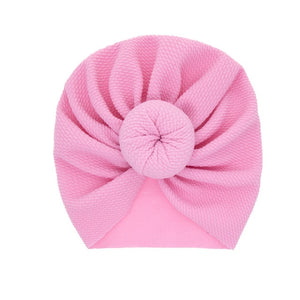 New Mommy And Me Cotton Blend Handmade Hat Women Caps Baby Girls Turban Hats Twist Knot Headwear Hair Accessories