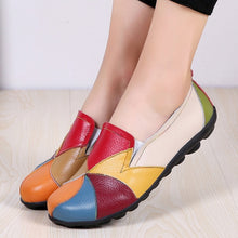 Load image into Gallery viewer, Designer Women Genuine Leather Loafers Mixed Colors Ladies Ballet Flats Shoes Female Spring Moccasins Casual Ballerina Shoes