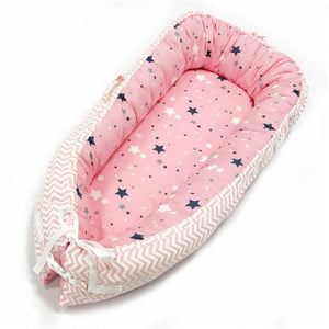 80*50cm Baby Nest Bed Portable Crib Travel Bed Infant Toddler Cotton Cradle for Newborn Baby Bed Bassinet Bumper