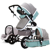 Load image into Gallery viewer, 3 in 1 baby strollers and sleeping basket newborn 2 in 1 baby stroller Europe baby pram one parcel with car seat