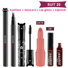 Load image into Gallery viewer, 4pcs/set Cat Makeup Sets Including Lipstick, Eyeliner,Mascara, Eyeshadow, Makeup Kit Women Cosmetics Bag for Gifts