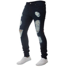 Load image into Gallery viewer, MJARTORIA Mens Jeans Patchwork Trousers Male Denim Pencil Jeans Zipper Pants 2019 New Fashion Zipper Pants